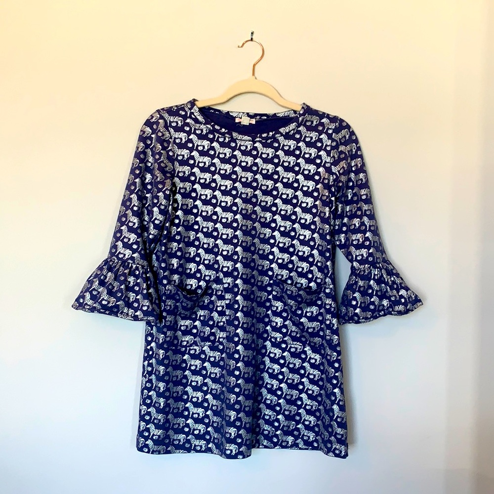 Crewcuts Metallic Zebra Dress